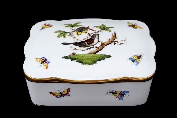 キュートな鳥に癒される！ヘレンドの陶器ポットを買取しました