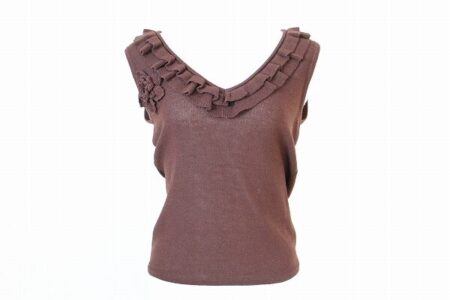 フリル×茶色が大人可愛い｜アナイのカットソーを買取しました