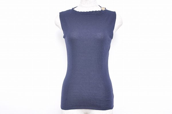 優しい雰囲気で清楚さをプラス ミナペルホネンのノースリーブニットを買取しました