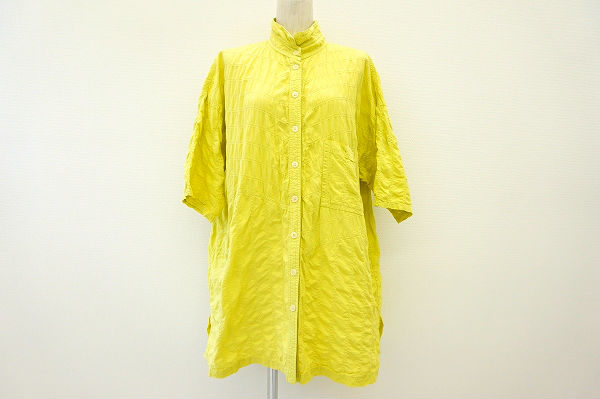 華やかさを出したい時におすすめ!ヤッコマリカルド 蛍光黄緑の半袖シャツを買取しました