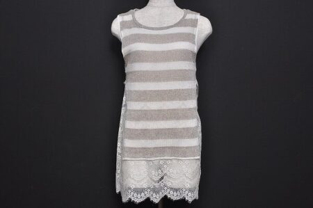 ボーダーとレースのバランスが絶妙｜ボンサンス  重ね着風  カットソーを買取しました