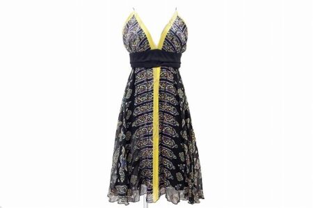 黒と黄色の組み合わせが高貴なニコルミラーのワンピースを買取しました