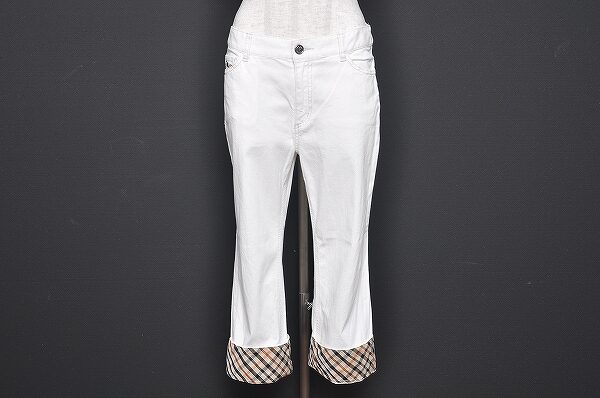 白とチェックの相性がよい ダックスのパンツを買取しました
