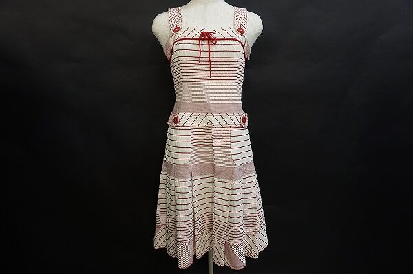 不規則なボーダーがおしゃれなポールカのワンピースを買取しました