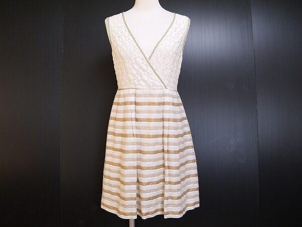 オフホワイト×ブラウンの組み合わせがレア！チェスティのワンピースを買取しました