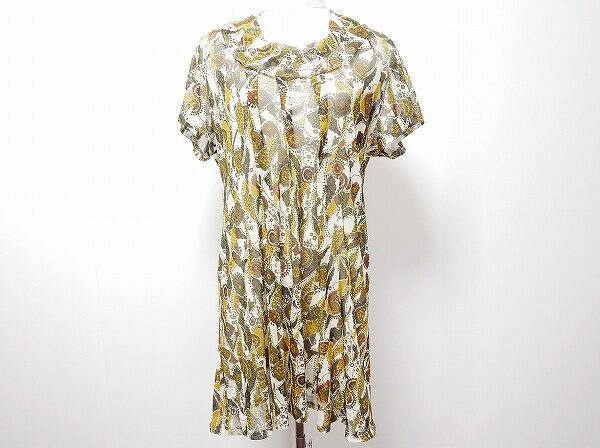 深みある絵柄が上品なジャンニロジュディチェ ワンピースを買取しました