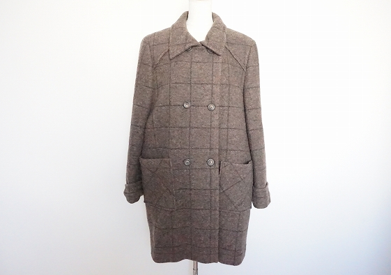 ロング丈で暖かく美品状態のブラウンコート！レリアン