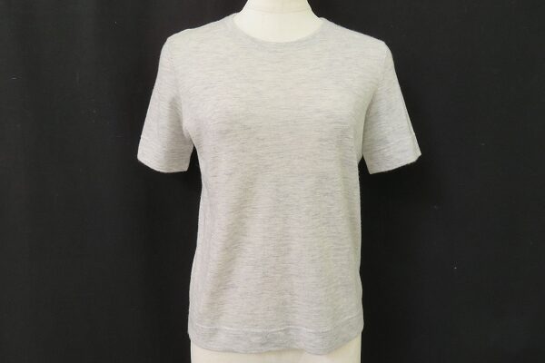 飽きの来ないグレーが嬉しい!エルメスのカシミヤ カットソーを買取しました