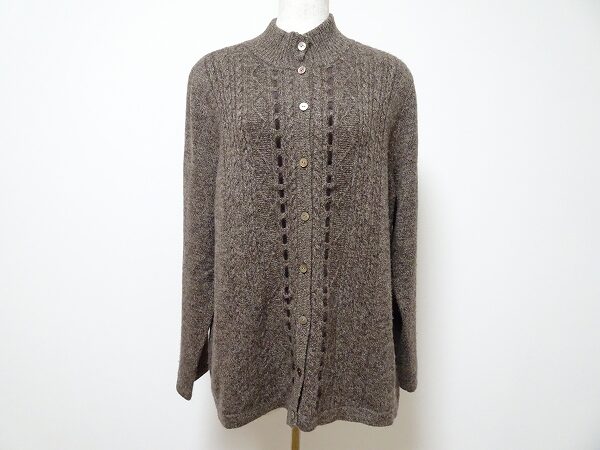 カシミア素材でエレガント！レリアンのカーディガンを買取しました