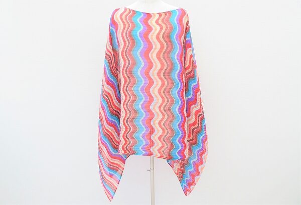 引き込まれるマルチ柄に魅了！プリーツプリーズのポンチョを買取しました