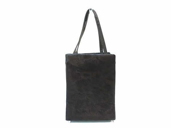 シンプルが一番！ボッテガヴェネタのこげ茶 ミニトートバッグを買取しました