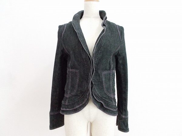 上品にもカジュアルにも決まる ハナエモリのデニムジャケットを買取しました