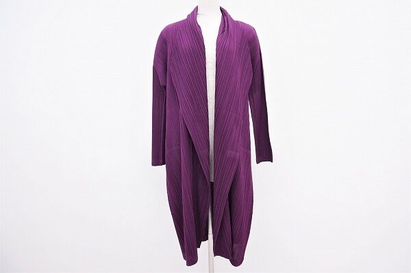 高貴な紫が上品！プリーツプリーズのロングカーディガンを買取しました