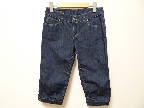 すっきりした印象に｜グッチのデニム ハーフパンツを買取しました