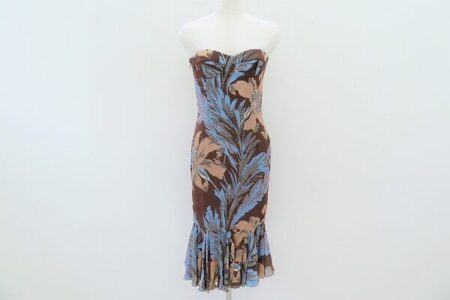 青と茶のボタニカル柄がレア｜ジバンシィのワンピースを買取しました