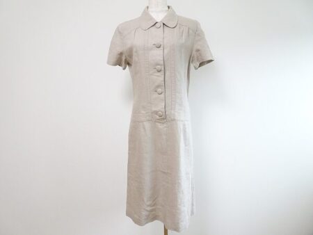 たおやかなベージュが愛おしい｜マドモアゼルノンノン 麻 ワンピースを買取しました
