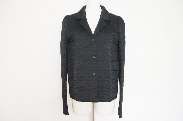 トップス代わりの着用もおすすめ｜フェンディのシルク混 キルティングジャケットを買取しました