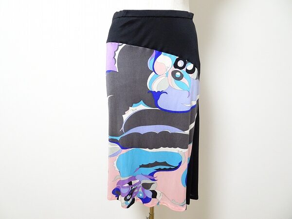 大胆柄に魅了｜エミリオプッチのシルクスカートを買取しました