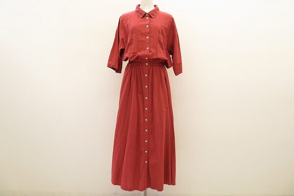 鮮やかなテラコッタが眩しい|ヤッコマリカルドのロングワンピースを買取しました