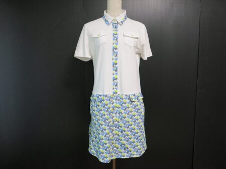 白と水色でフレッシュ！アダバットのワンピースを買取しました