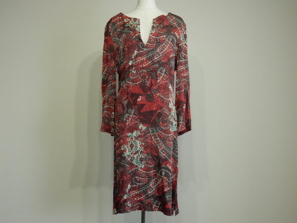 ケンゾーのシルクワンピースをお買取|シックな総柄に魅了