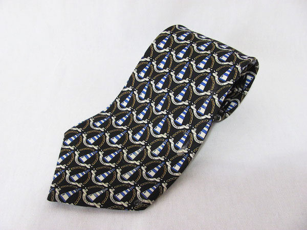 レアな灯台柄に魅了｜シャネルのシルク ネクタイを買取しました