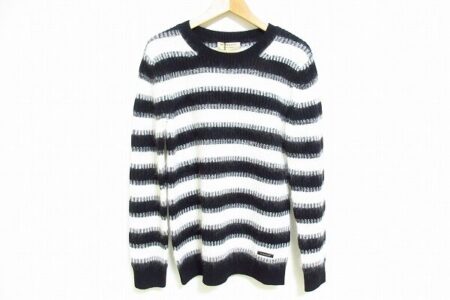 モヘヤ混でぬくもり抜群なバーバリー メンズニットを買取しました