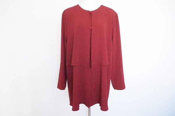 味わい深いエンジがポイント！詩仙堂の重ね着風ジャケットを買取しました