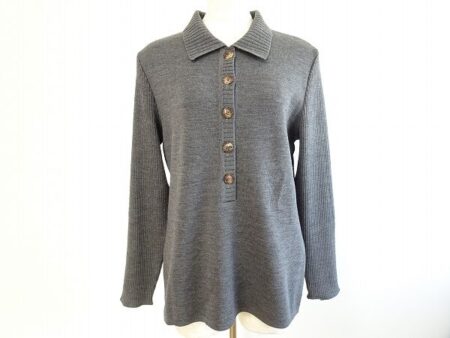 高級感あるハイブランド！イヴ サンローランのグレーニットを買取しました