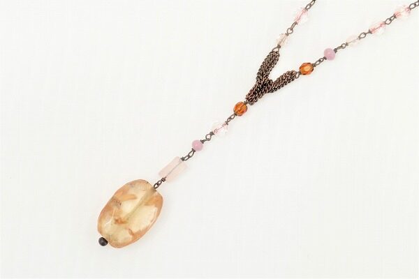 薄ピンクが可愛い｜ドナテラペリーニのネックレスを買取しました