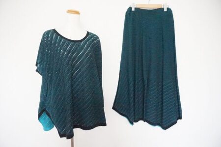 ニット×ワイドパンツの組み合わせが嬉しい｜イッセイミヤケ エイポックのセットアップ