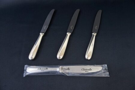 本物の輝きを感じる｜クリストフルのナイフ4本セットを買取しました