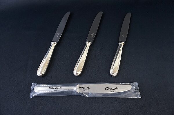 本物の輝きを感じる｜クリストフルのナイフ4本セットを買取しました