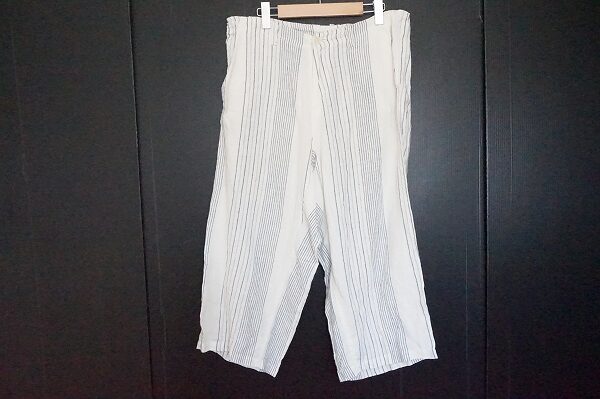 あっさりとした雰囲気で使いやすい!ワイズのストライプパンツを買取しました