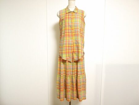 元気のでるチェックが素敵｜ピッコーネのワンピースを買取しました