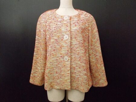 明るくおしとやかに決まる！ミラショーンのオレンジジャケットを買取しました