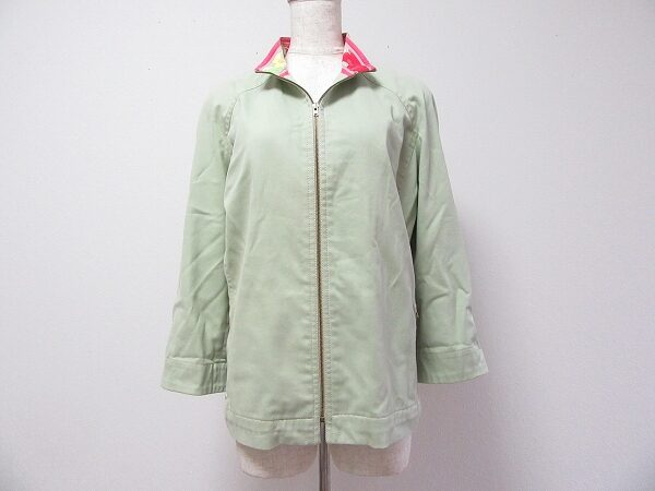 優しい黄緑がフレッシュ｜レオナールのブルゾンを買取しました