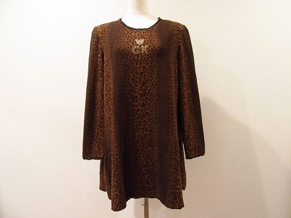 ヒョウ柄の長袖チュニック！伊太利屋のアイテムを買取させて頂きました