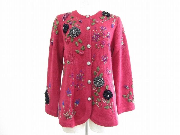 パワーをもらえる赤ニット!アトリエサガンのニットを買取しました