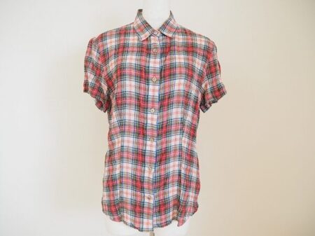 可愛い赤チェックが素敵|マドモアゼルノンノンのシャツを買取しました