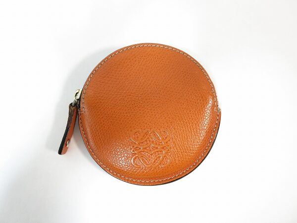 上品オレンジが可愛い!ロエベのコインケースを買取しました
