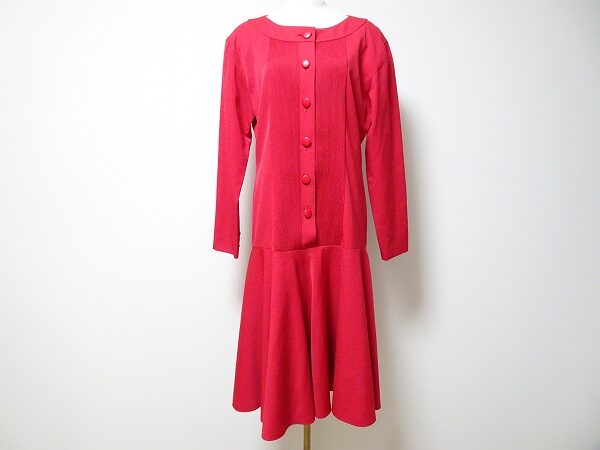 華やかレッドのロングワンピを買取！ディオール