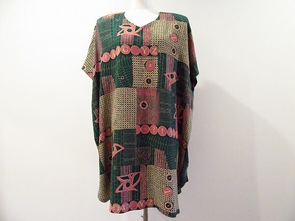 柄の華やかさを楽しむチュニック！詩仙堂の物を買取させて頂きました