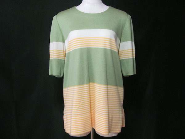 あざやか変則ボーダーが爽やか！サイトウトヨコのトップスを買い取りました