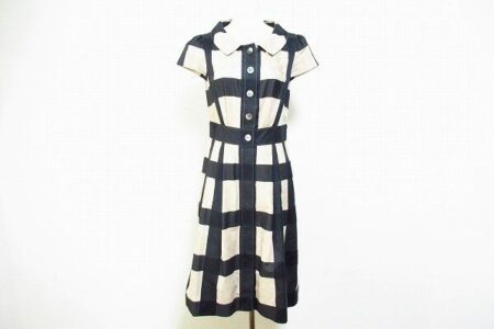 エムズグレイシー  ワンピースを買取しました|ベージュ×黒の組み合わせが絶妙