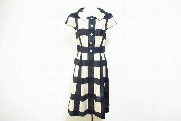 エムズグレイシー  ワンピースを買取しました|ベージュ×黒の組み合わせが絶妙