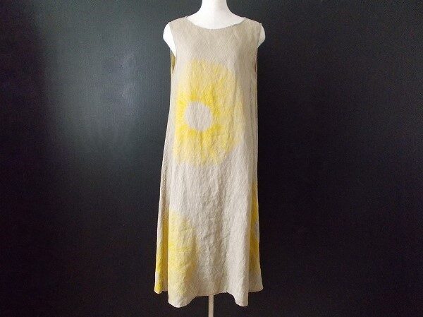 優しいイエローの花に癒される！ヨーガンレールのワンピースを買取しました