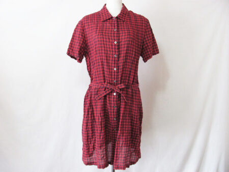赤チェックが可愛い｜マドモアゼルノンノンのワンピースを買取しました