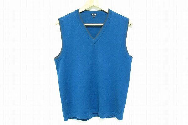 落ち着いたブルーがおしゃれ｜ポールスミスのベストを買取しました