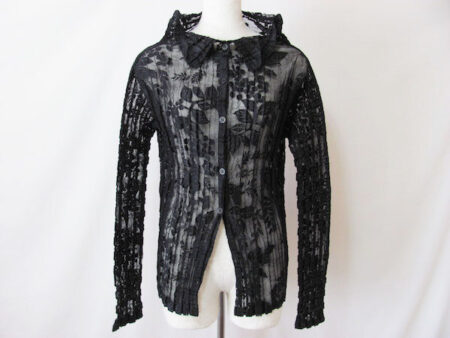 レースでおしゃれに|ミーイッセイミヤケのカーディガンを買取しました